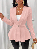 Fall-Winter Jacquard Long Sleeve Pattern Fitted Jacket