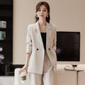Spring-Summer Professional Elegant Jacket + Pants 3-Piece Set