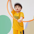 children's short-sleeved football suit, boy's sportswear, girl's quick-drying breathable shorts, med