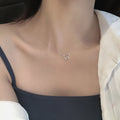 S925纯银高级蝴蝶项链礼物ins女小众冷淡风轻奢个性时尚网红吊坠