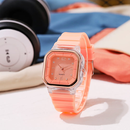 Fashionable Watch Unisex Couples Student Light Luxury Elegant Niche Design Preppy Forest Style Young Simple Watch