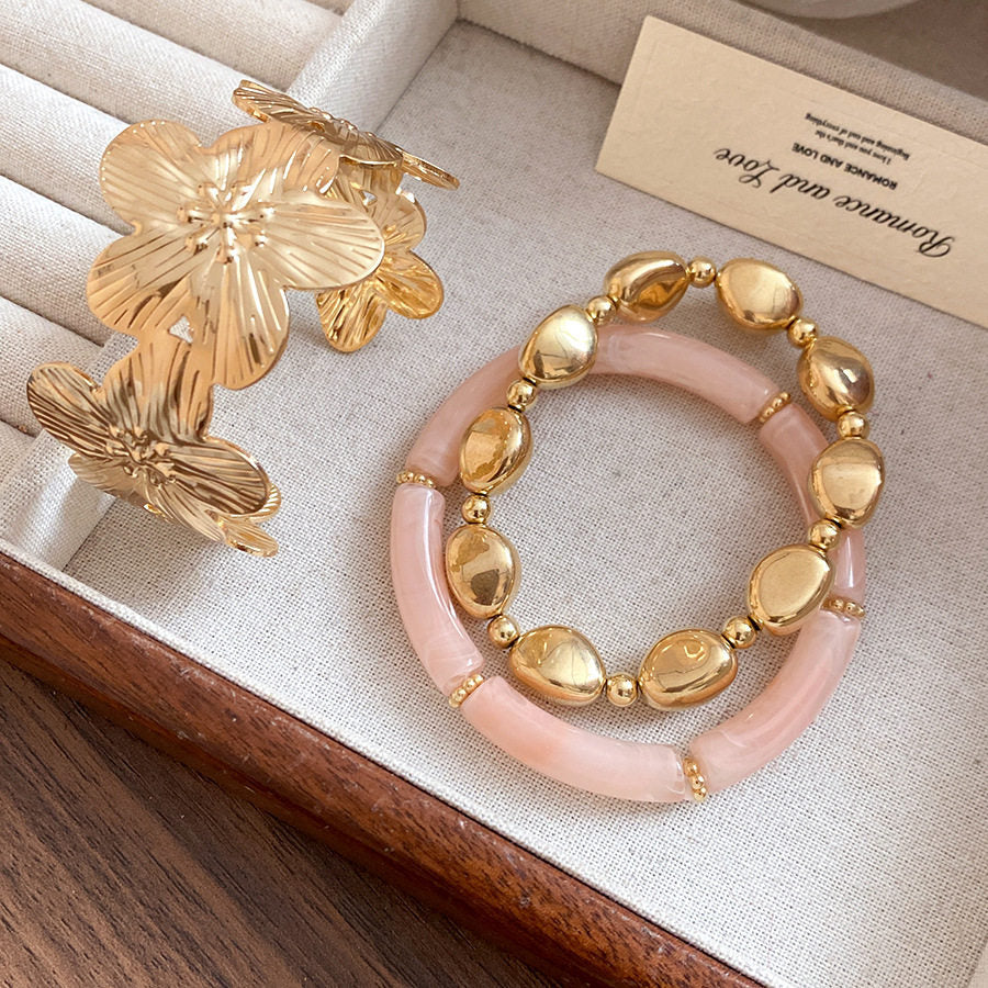 Vintage Geometric Flower Bracelet - view 8