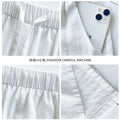 pink drapey breathable casual pants women's summer 2026 new cotton trousers high waist slim loose st