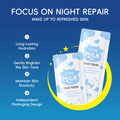 跨境全英文面膜LAIKOU牛奶睡眠面膜3g补水保湿外贸现货facemask