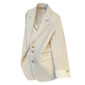 Women's Fall Korean Designer Blazer + Top 2026 | Casual Blouse - Black