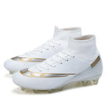 high top breathable outdoor men's football shoes professional adult shoes ag long nails women's brok