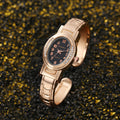 2024 Amazon ebay AliExpress Bestseller Gold Rose Gold Color Bangle Quartz Womens Watch Niche Small Dial Watch