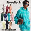 Fall/Winter 360G Washed Distressed Spray-Dye Fleece-Lined Hoodie