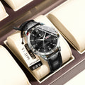 Swiss Brand Leather Band Mens Watch Men Student Luxury Waterproof Watch Live Export Bestseller Drop Ship