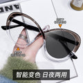 New EU/US Import Glasses Frame Women Trendy Influencer Cat-Eye Frame Personality Fashionable Anti-Blue-Light Photochromic Plano