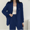 Women's Fall Professional Fashion Blazer + Pants 2-Piece Set 2026 - Sky Blue