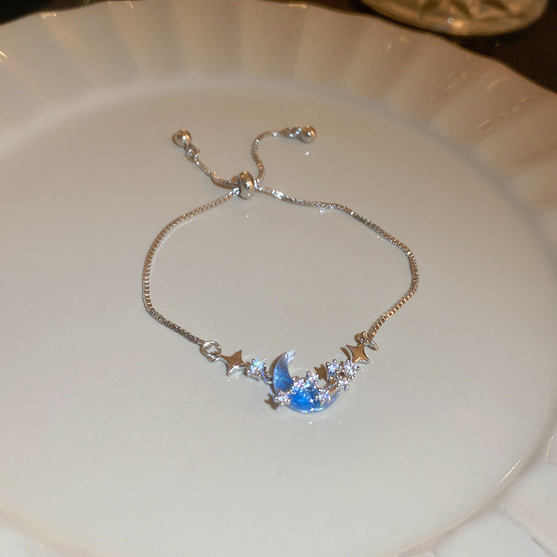 Zircon Iris Flower Cross Bracelet - view 11