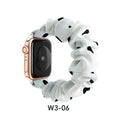 Overseas In Stock Polka Dot Large Scrunchie Watch Band Printed Women Fits apple iwatch Band Apple Hair Tie