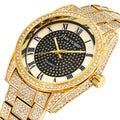 PINTIME / Item Time TikTok Hot Sale Mens Watch Rhinestone Full Diamond Shell Dial Waterproof Glow Quartz Watch