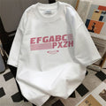 2025 summer youth men's short-sleeved t-shirt trendy casual fashion half-sleeved tops bottoming shir