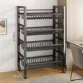 metal floor-standing multi-layer storage rack removable pots and iron kitchen storage racks for pots