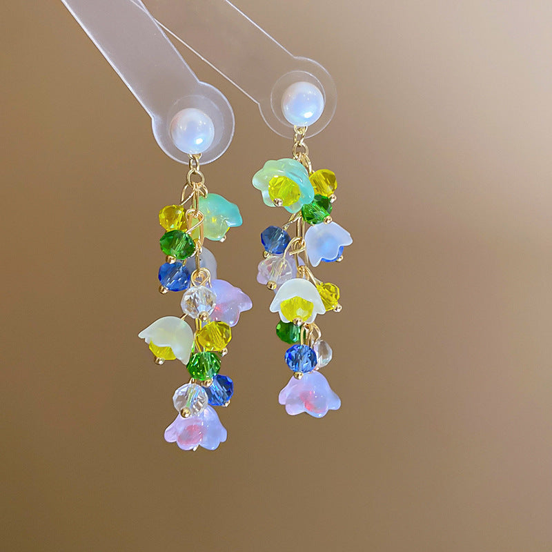 Colorful Star Tassel Drop Earrings - view 12