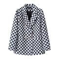 Women's Fall Elegant Slimming Blazer + Top 2026 | Casual Blouse - Houndstooth Blazer