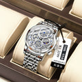 Swiss Brand New Cutout Mens Watch Multifunction Fashionable Quartz Watch Live Export Bestseller Drop Ship