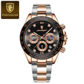 Swiss Brand Multifunction Solid Heart Steel Band Mens Watch Waterproof Men Watch Live Export Bestseller Drop Ship