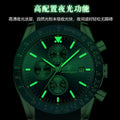 Swiss Brand Waterproof Glow Multifunction Mens Watch Silicone Band TikTok Live Export Bestseller Drop Ship