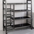 metal floor-standing multi-layer storage rack removable pots and iron kitchen storage racks for pots
