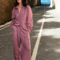 Summer Old Money Fashion Wide Leg Pants + Shirt 2-Piece Set