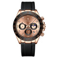 Swiss Brand New Multifunction Mens Watch Silicone Band Fashionable Watch Live Export Bestseller Drop Ship