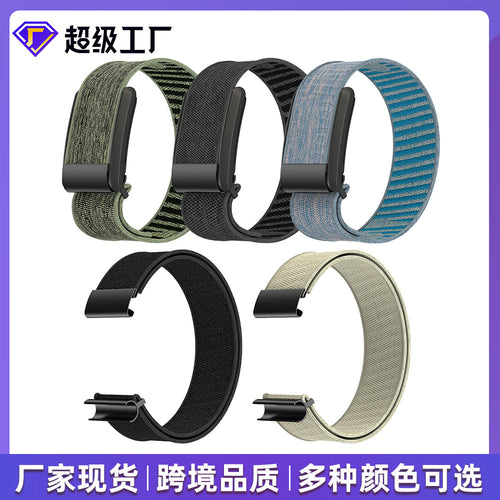 For whoop 4.0 Slant Pattern Bracelet Webbing And Button Sports Smart Capable Bracelet Nylon Watch Band