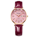 Cypress Reach Eggplant New Waterproof Glow Ladies Watch Women Student Korean Trendy Pair Date Quartz Watch Ultra Thin