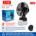 21V Cordless Rechargeable Fan - Outdoor Portable, Makita Battery Compatible