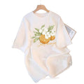 Cotton Short Sleeve T-Shirt - Fashion Oversized Slim Fit Designer Top Women
