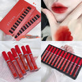 12-Piece Matte Lip Gloss Set - Long-Lasting, Smudge-Proof & Non-Stain