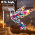 Hot selling beautiful bird acrylic living room courtyard pendant holiday scene decoration pendant gift