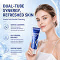 跨境KORMESIC氨基酸双管洁面乳Facial cleanser细腻清洁外贸现货