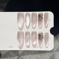 卡佩尔 彩虹软糖猫眼穿戴甲水果软糖晕染美甲手工穿戴甲可爱美甲