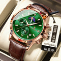 Swiss Brand Mens Watch Month Mutual Multifunction Chronograph Time Size Watch Quartz Watch Live Export Bestseller Drop Ship