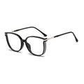 New Anti-Blue-Light Reading Ultra-Light Bare Face Crystal Big Frame Glasses Women Artsy Frame Hyperopia Glasses Versatile Plano