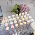 Heart-Shaped Disposable Lash Wands - Bow Design, Multi-Color Makeup Brushes