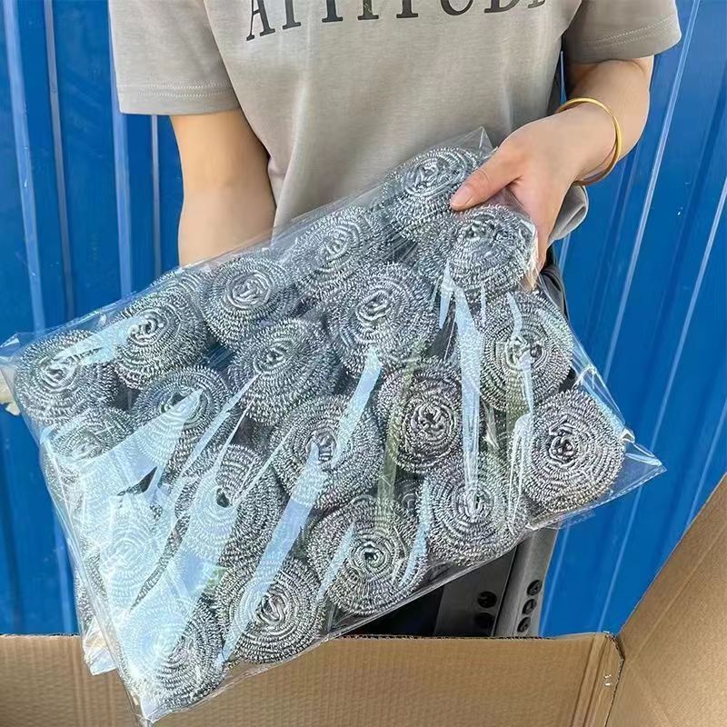 manufacturer wholesales household kitchen stainless steel large cleaning balls, decontamination clea