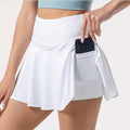 Sporty Casual Pleated Skirt + Short Skirt