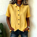 Summer Casual Short Sleeve Asymmetric Shirt