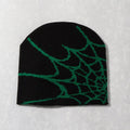 spider web y2k foreign trade knitted hat european and american hat trend winter hat jacquard special