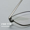 Beesfen New S6503 Cinnabar Sun Myopia Count Glasses Formal Small-Frame Glasses Ultra-Light Half Titanium Glasses Frame Wholesale