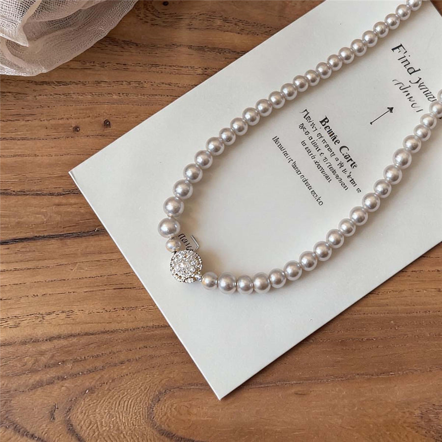 French Pearl Beaded Bracelet and Necklace Set - view 7