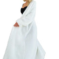 Women's Fall Relaxed Wool Loose Mid-Length Long Knit Top + Sweater + Cardigan + Jacke - White