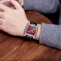 New Mens Watch Fashionable Hip-Hop Multifunction Stylish Waterproof Student Date Steel Band Watch Overseas Wholesale