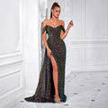 Women's Strapless Sequin Sexy Evening Gown