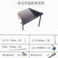 Hot-dip galvanized photovoltaic bracket photovoltaic walkway plate photovoltaic panel bracket steel beam carport column solar power generation bracket