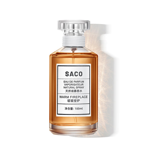 SACO By the Fireplace Unisex Long-Lasting Fresh & Natural Light Scent Perfume 100ml